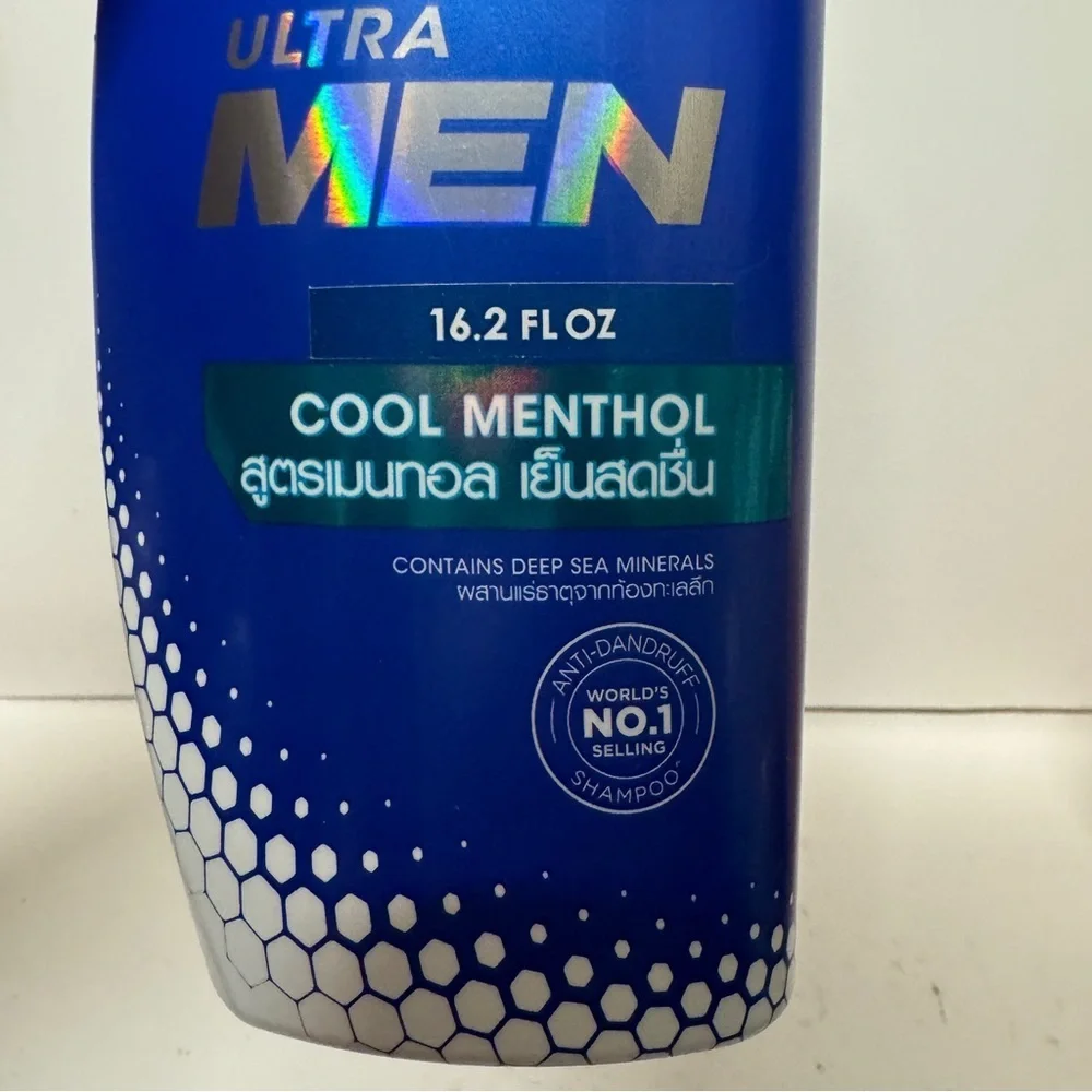 Head & Shoulders Men Anti Dandruff Cool Menthol Shampoo 16.2 OZ